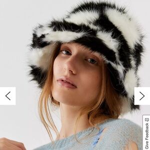 Urban Outfitters Ace Fluffy Faux Fur Bucket Hat